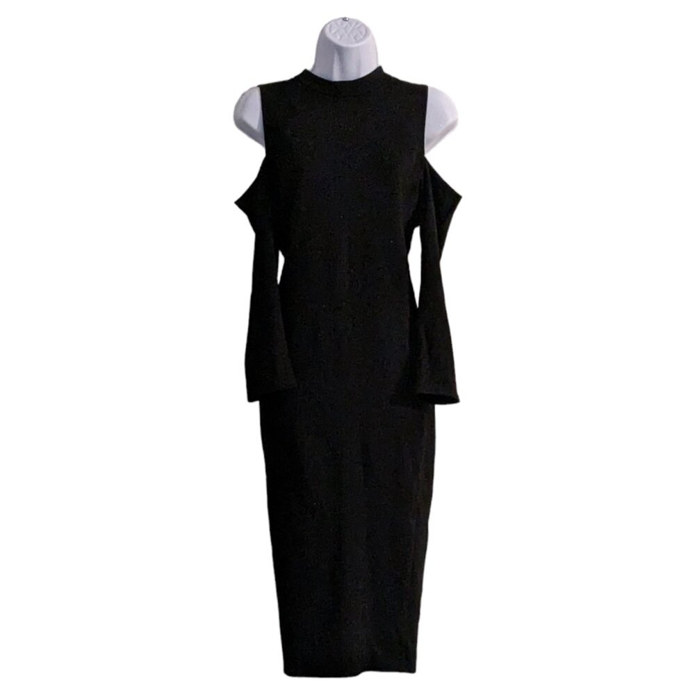 Felicity &CoCo Kenley Cold Shoulder Midi Bodycon dress - size Large